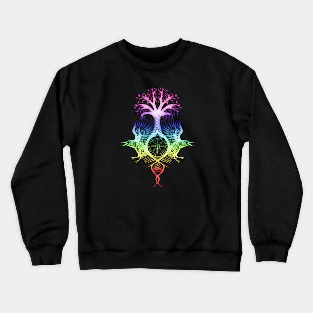 Huginn & Muninn Crewneck Sweatshirt by Nightdew Creations